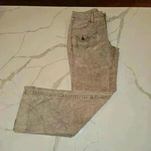 VTG Gitano Y2K Womens Corduroy Flare Stretch Jeans Pants Tan Size 10